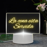 Lampara personalizada para escribir forma rectangular - additional image 16